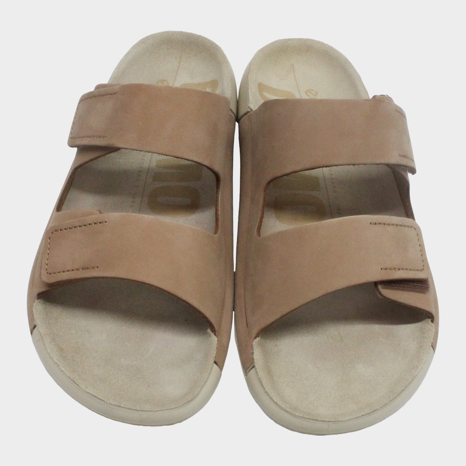 Ecco 2nd Cozmo 206823 206823-02291 Leather Womens Sandals - Cashmere - 37#color_cashmere