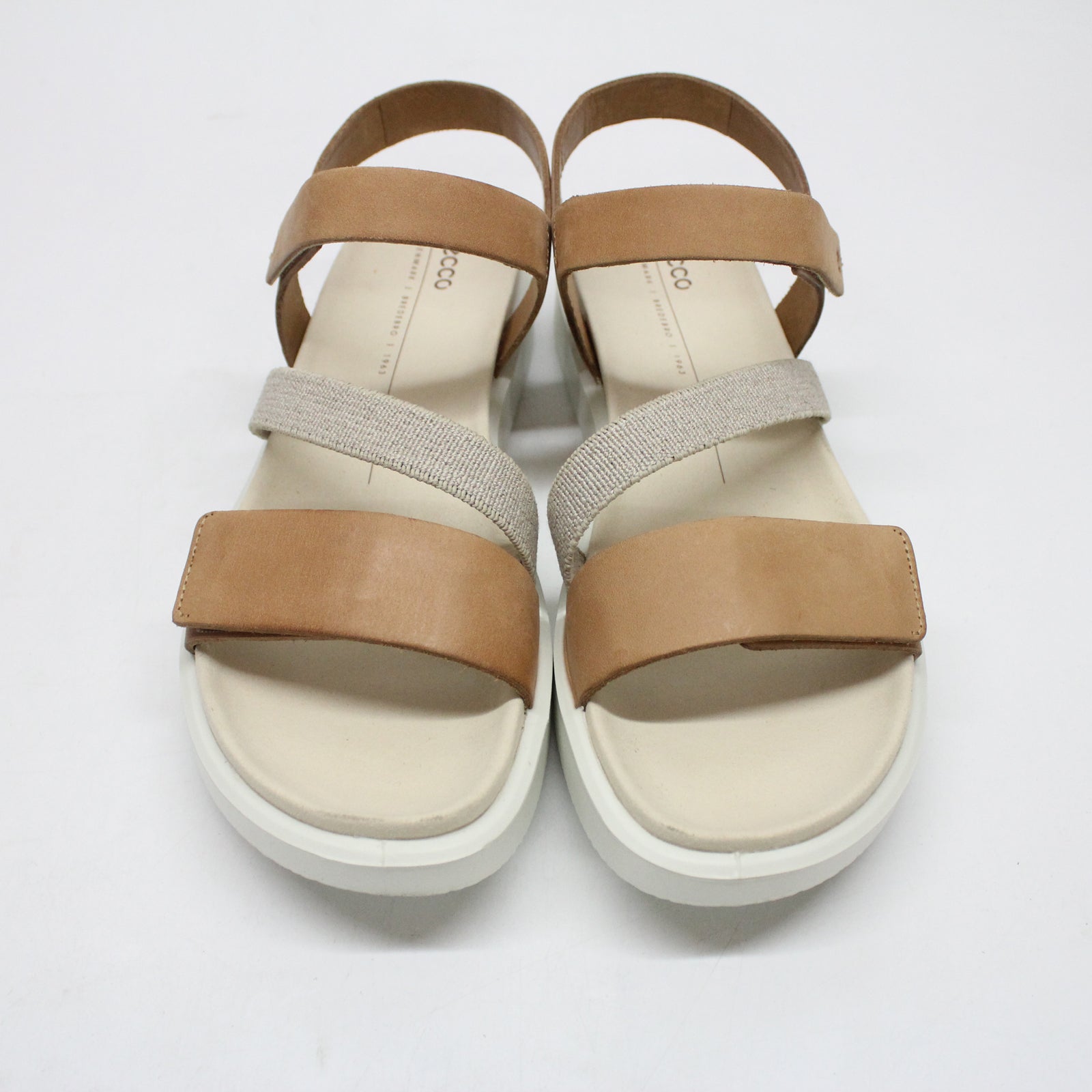 Ecco Flowt 273713 273713-02021 Leather Textile Womens Sandals - Lion - 41#color_lion