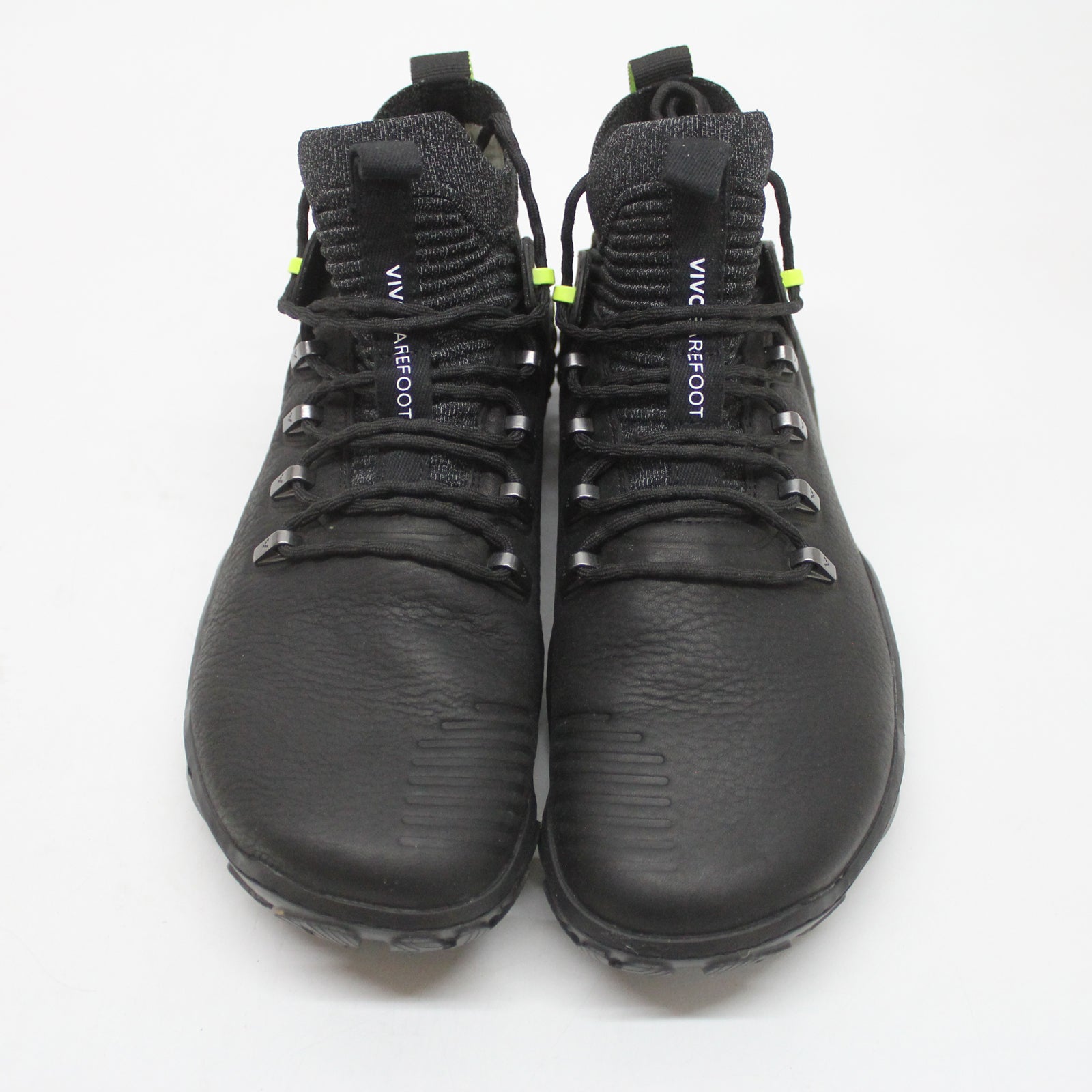 Vivobarefoot Magna Forest ESC 209082-02 Leather Textile Womens Boots - Obsidian Lime - 40#color_obsidian lime