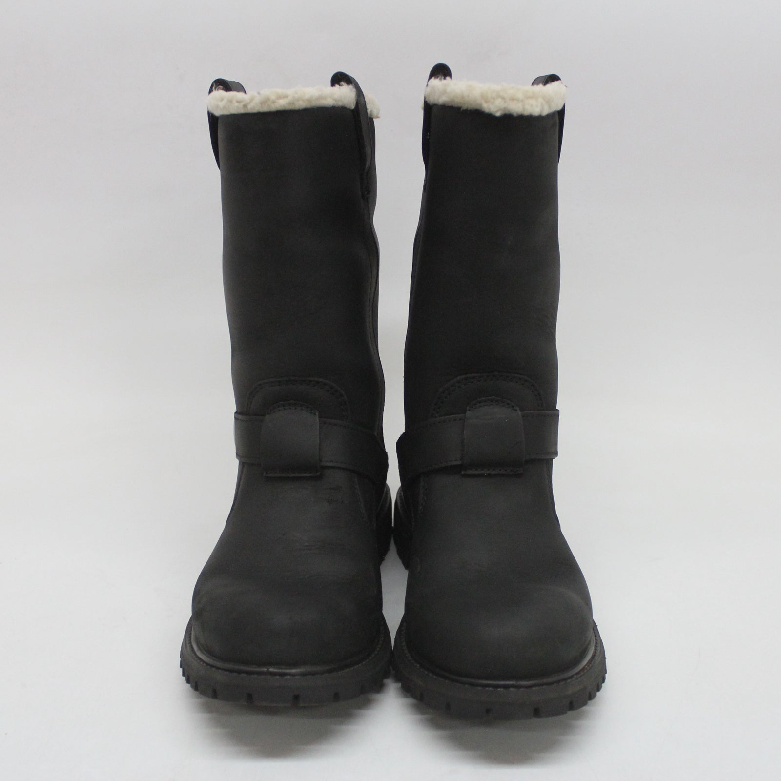 Timberland Nellie Mid 08712A-001 Nubuck Womens Boots - Black - 39.5#color_black