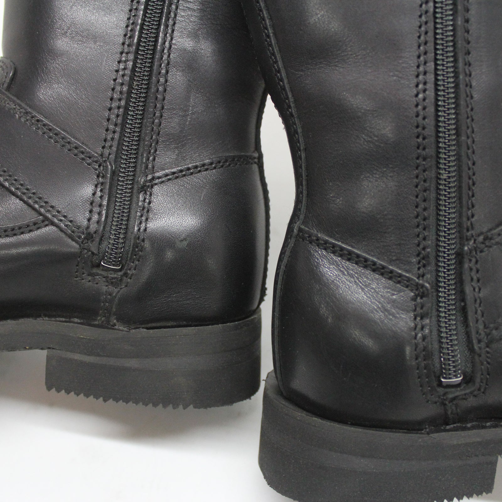 Harley Davidson Barlyn 11 Inch Enginee D84723 Leather Womens Boots - Black - 38.5#color_black