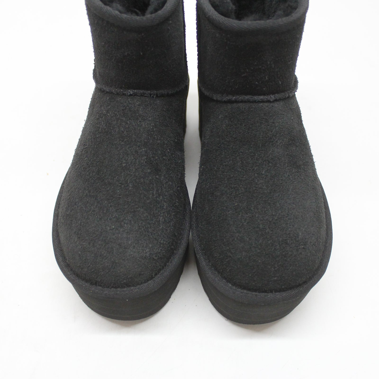 Ugg Classic Mini Platform 1134991-BLK Suede Womens Boots - Black - 36#color_black