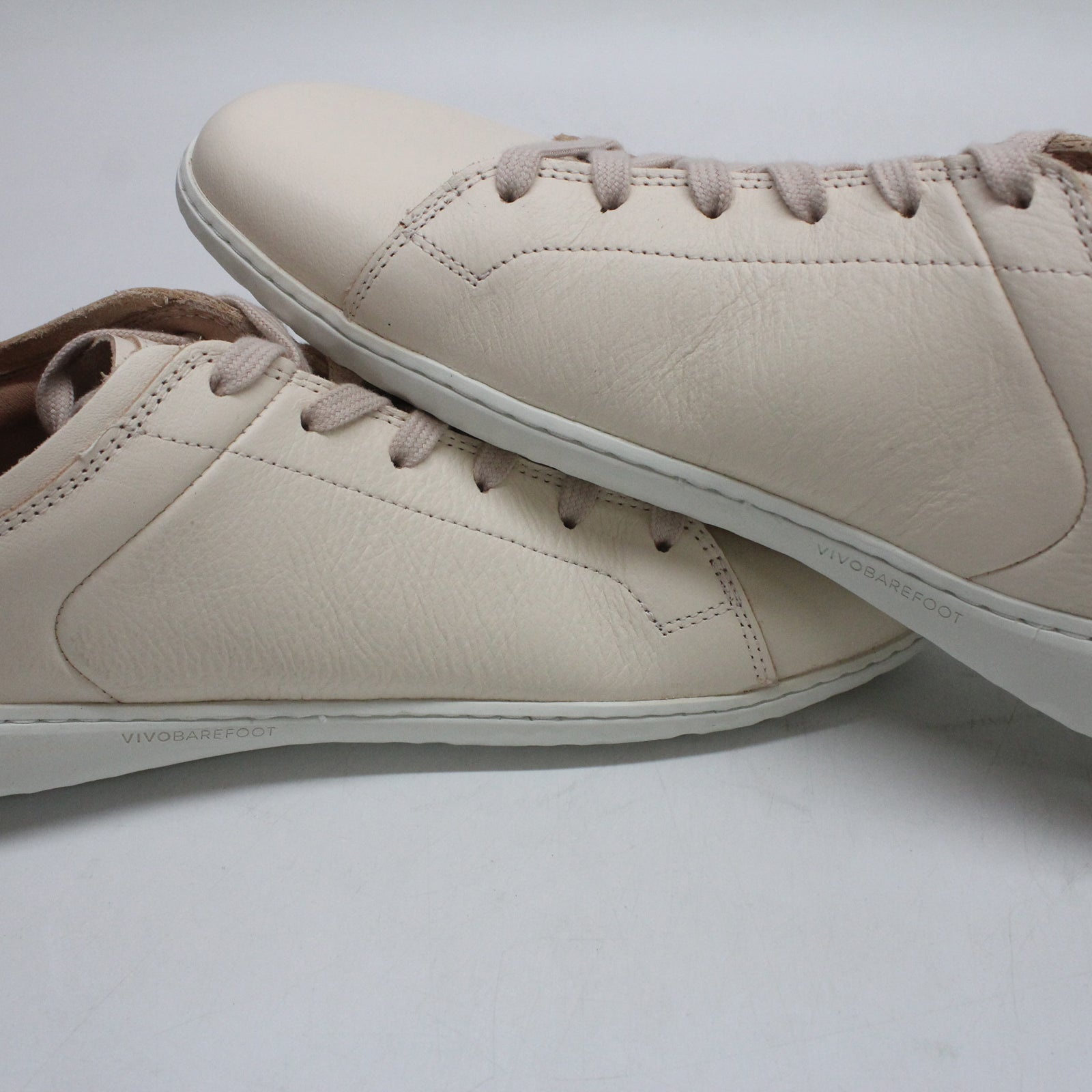 Vivobarefoot Geo Court III 201056-04 Leather Womens Trainers - Natural - 40#color_natural
