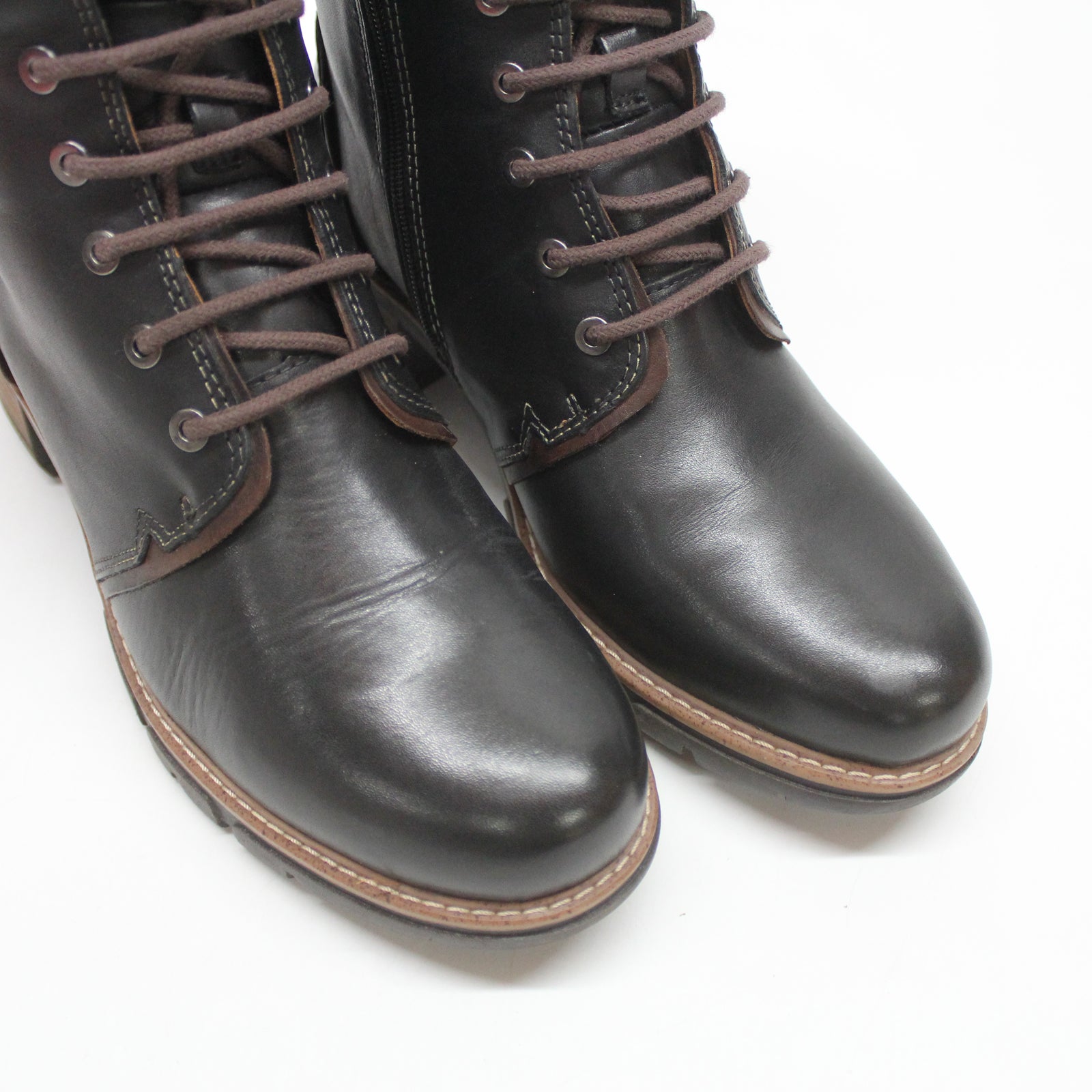 Pikolinos San Sebastia W1T-N8812 W1T-N8812 Leather Womens Boots - Black - 40#color_black