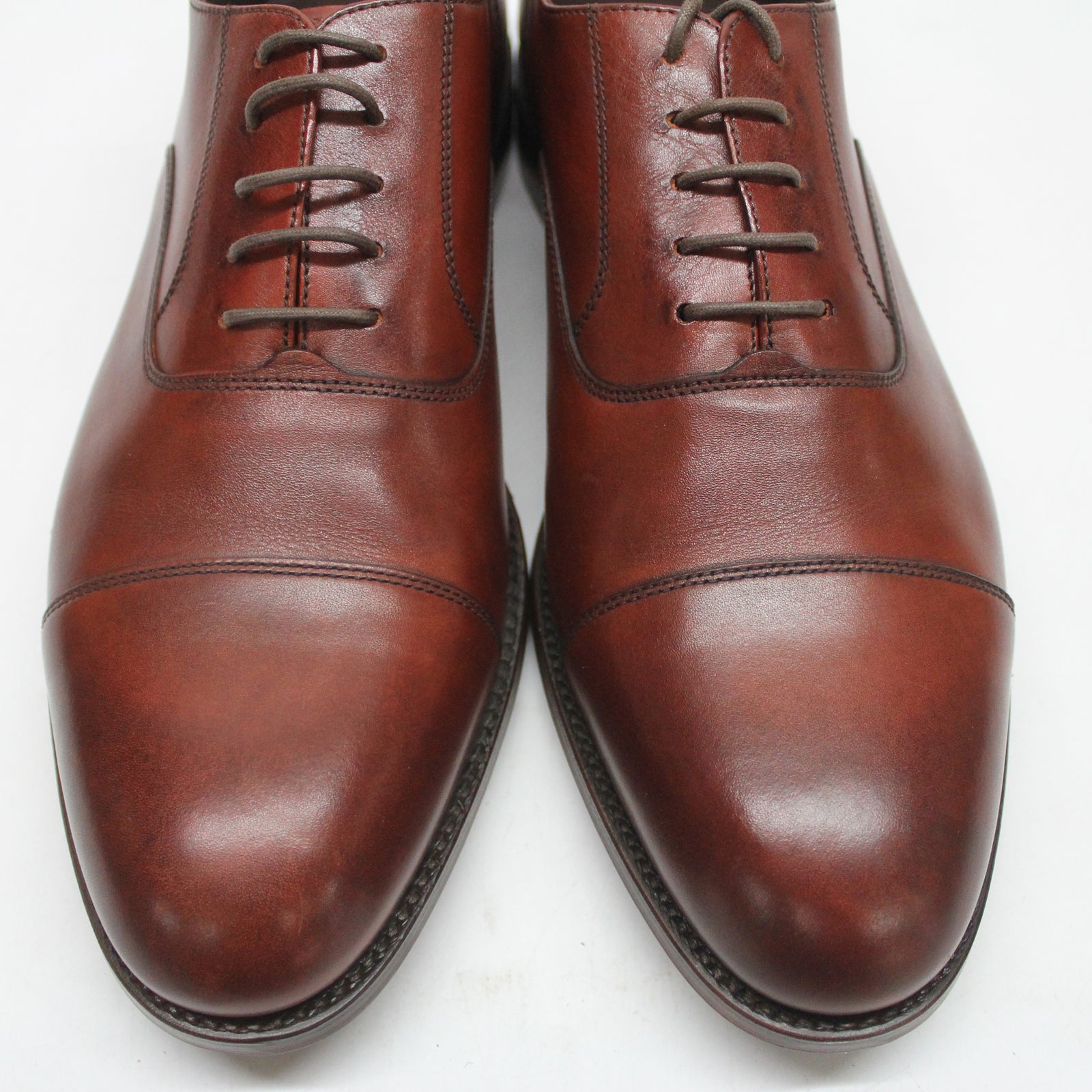 Loake Stonegate ECSTOM Leather Mens Shoes - Seared Mahogany - 9.5#color_seared mahogany