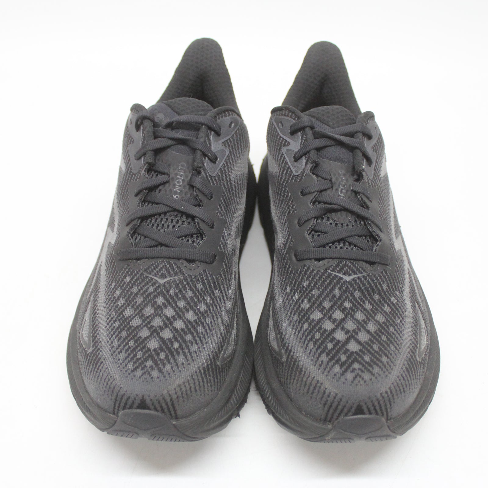 Hoka Clifton 9 1127896-BBLC Textile Womens Trainers - Black Black - 9.5#color_black black