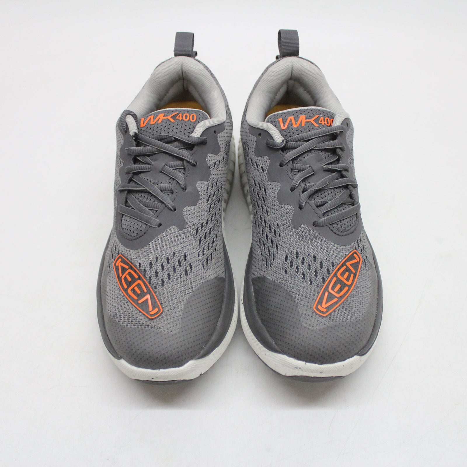 Keen WK400 1027470 Textile Mens Trainers - Steel Grey Scarlet Ibis - 42#color_steel grey scarlet ibis