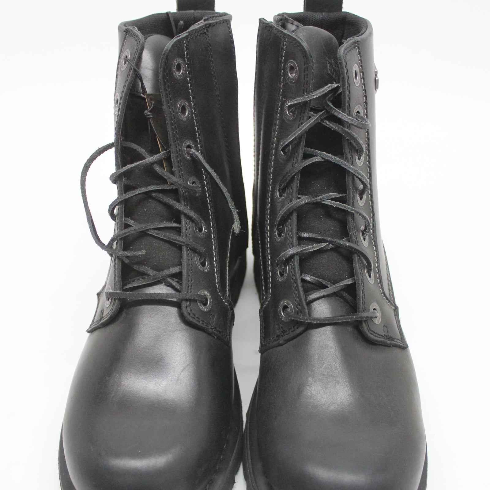 Harley Davidson Hannon 6.5 Inch D93840 Leather Mens Boots - Black - 43#color_black