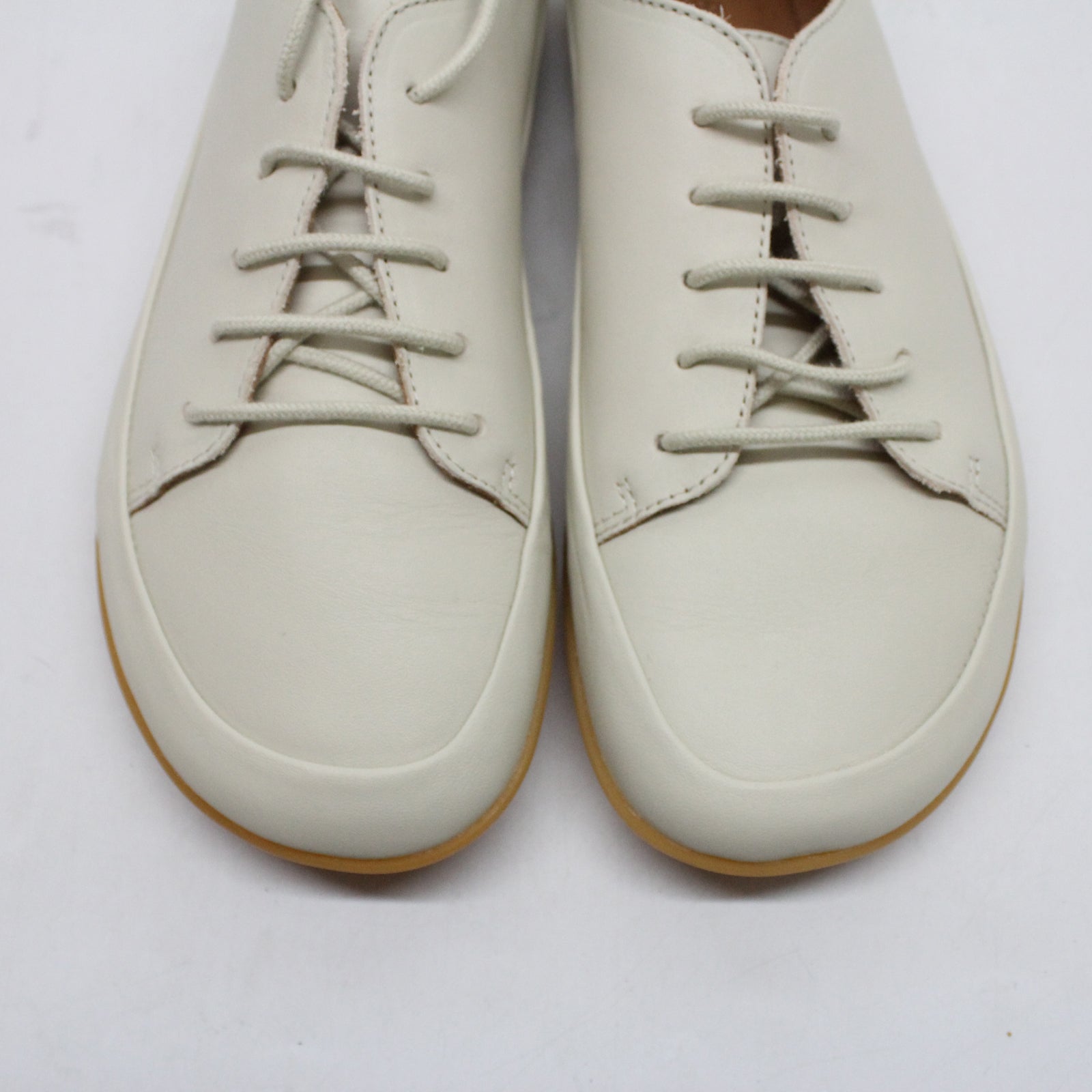 Vivobarefoot Opanka Sneaker II 201223-04 Leather Womens Shoes - Limestone - 39#color_limestone