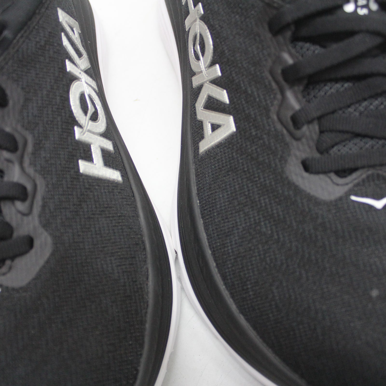 Hoka Gaviota 5 1127929-BWHT Textile Synthetic Mens Trainers - Black White - 8#color_black white