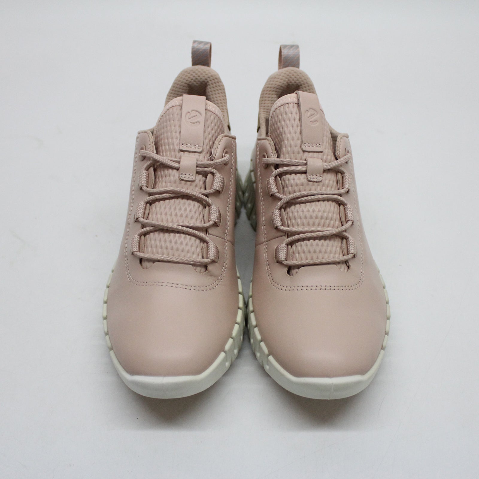 Ecco Gruuv 218203 218203-59530 Full Grain Leather Womens Trainers - Rose Dust Powder - 37#color_rose dust powder