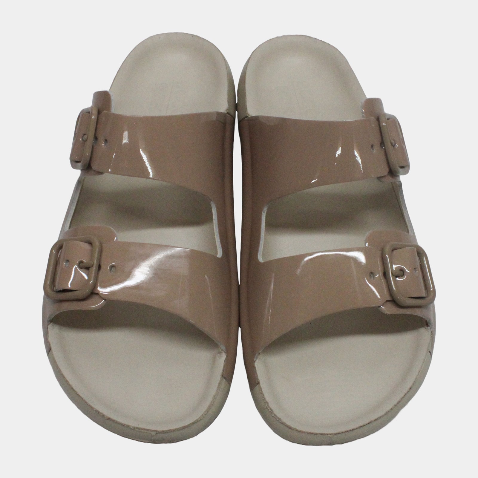 Ecco Cozmo 206833-01084 Leather Womens Sandals - Nude - 41#color_nude