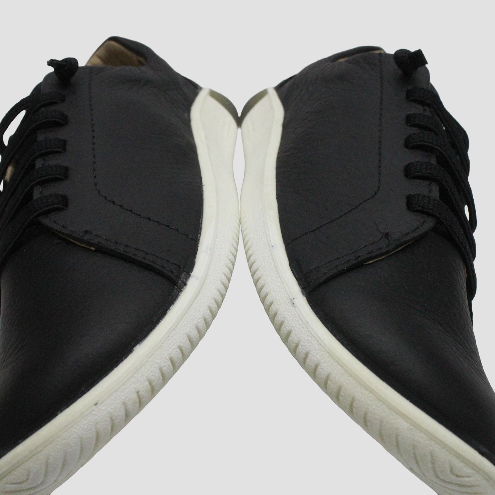 Keen KNX Lace 1028355 Leather Womens Trainers - Black Star White - 37.5#color_black star white