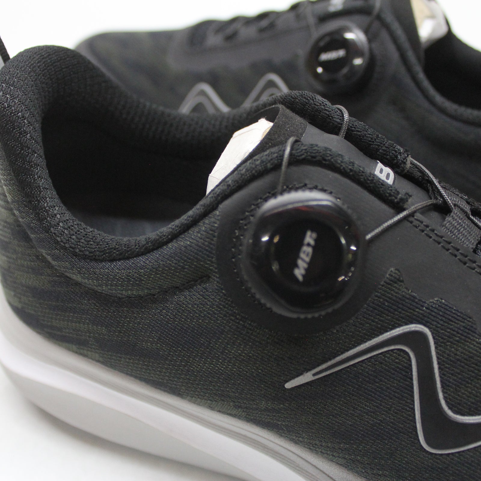 MBT Galado 703193-03Y Textile Synthetic Mens Trainers - Black - 44.5#color_black