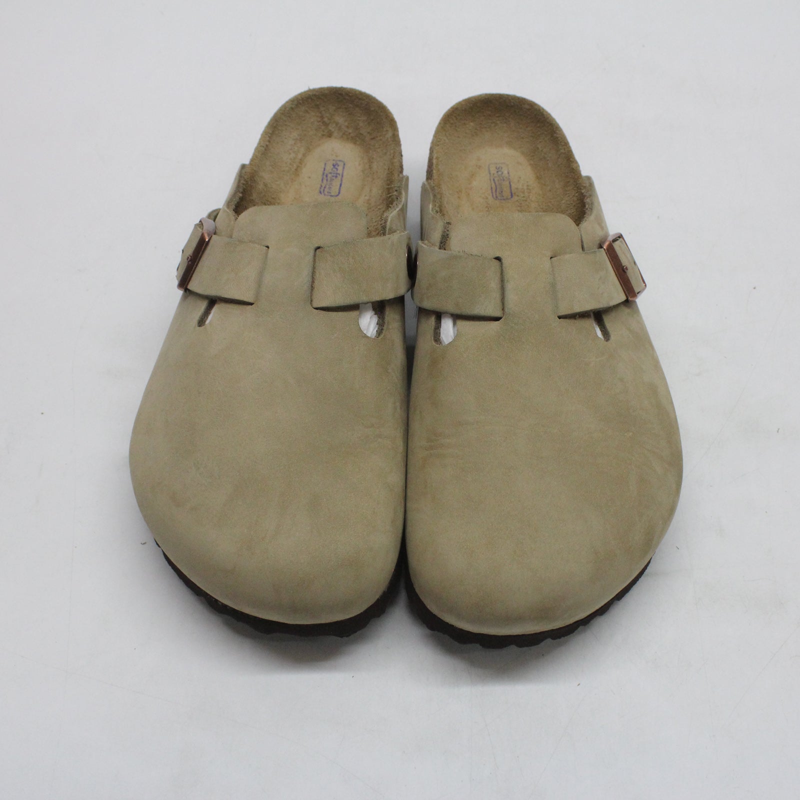 Birkenstock Boston BS 1018147 Oiled Leather Unisex Sandals - Tobacco Brown - 38#color_tobacco brown