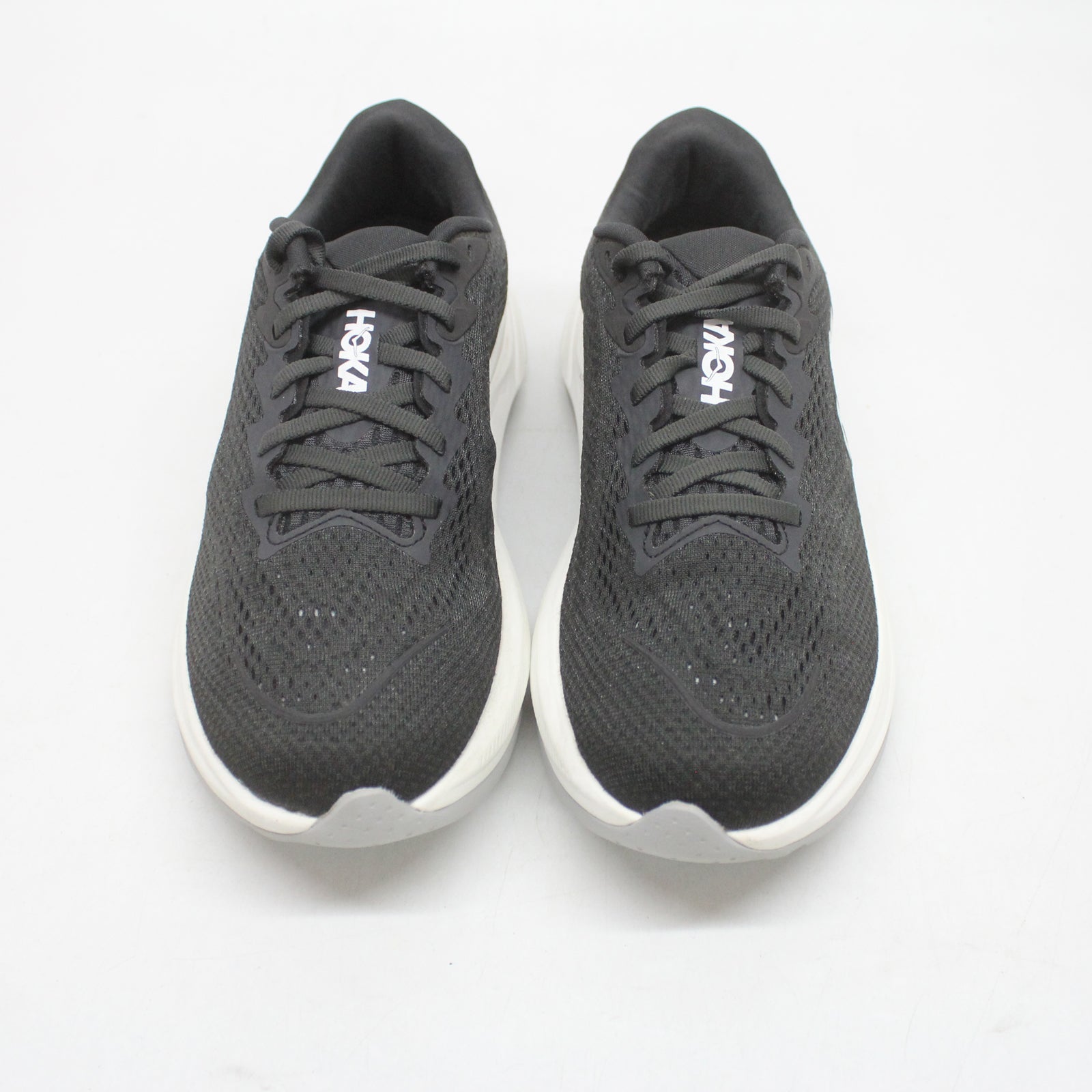 Hoka Rincon 4 1155131-BWHT Synthetic Textile Womens Trainers - Black White - 6#color_black white