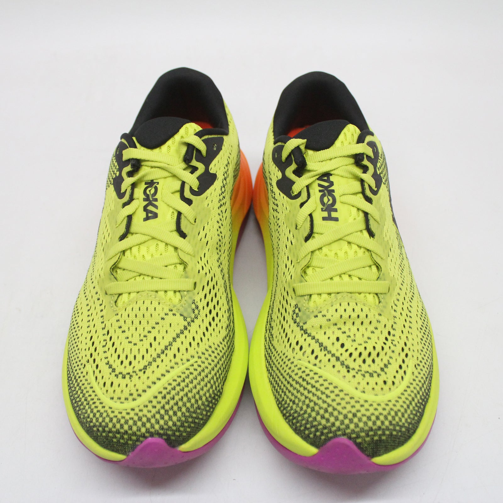 Hoka Rincon 4 1155131-HKC Synthetic Textile Womens Trainers - Hoka Citrus Black - 6.5#color_hoka citrus black