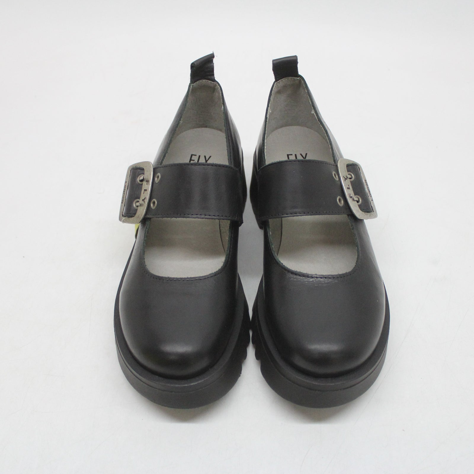 Fly London MOCH126FLY P145126000 Rug Leather Womens Shoes - Black - 38#color_black