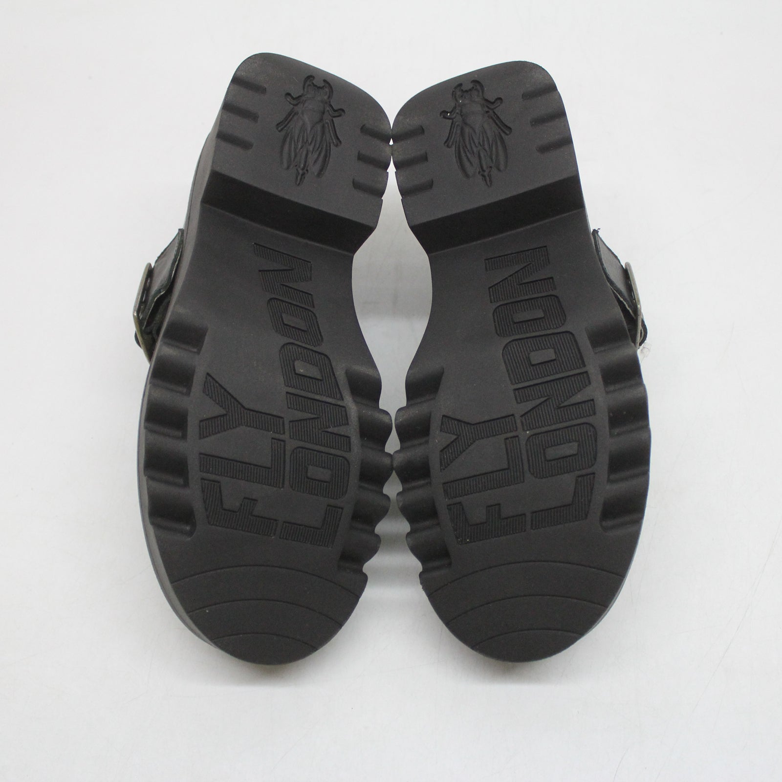 Fly London MOCH126FLY P145126000 Rug Leather Womens Shoes - Black - 38#color_black