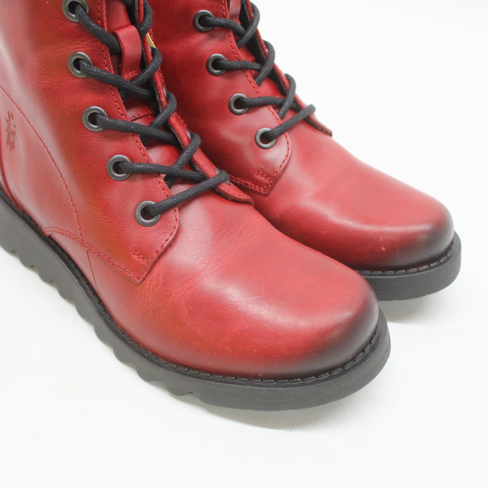 Fly London SILF015FLY P145015011 Rug Leather Womens Boots - Red - 38#color_red