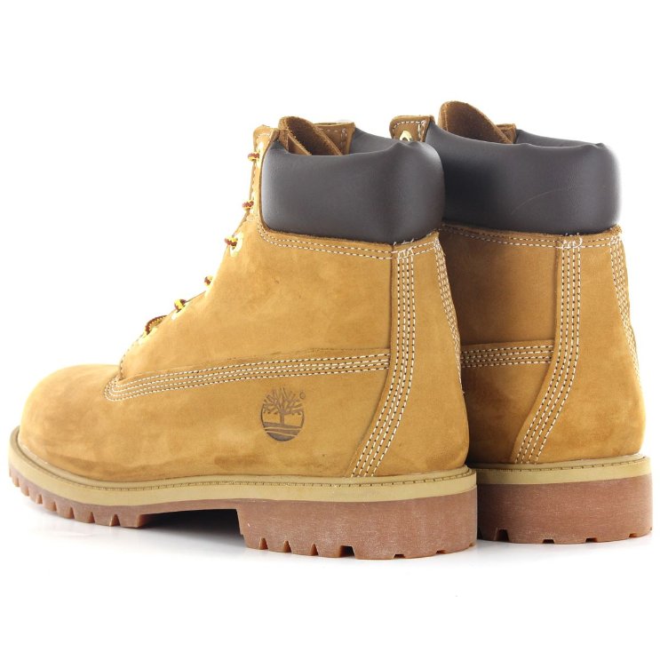 Timberland 6 Premium Wheat Nubuck Juniors Boots - 12909 M#color_wheat