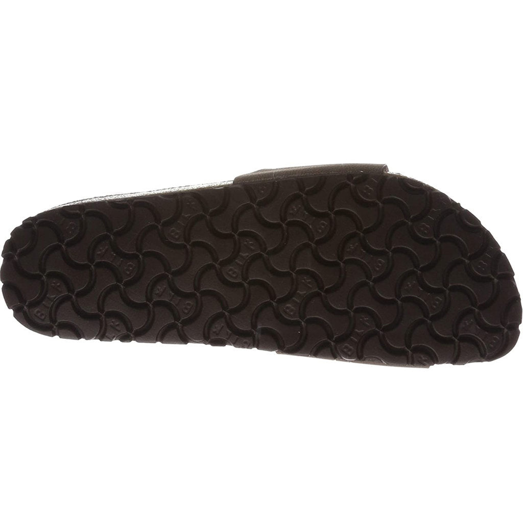 Birkenstock Madrid Birko-Flor Nubuck Unisex Slide Sandals#color_mocca