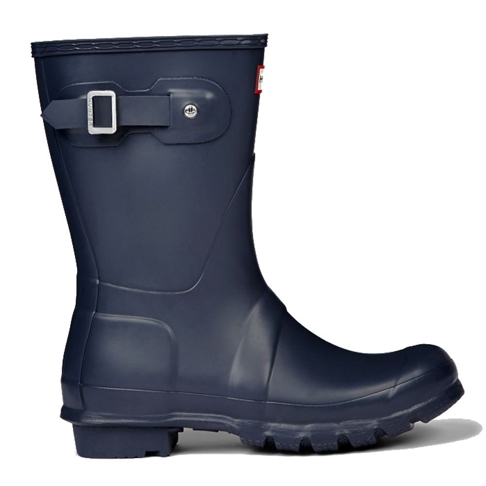 Hunter Original Rubber Women's Short Wellington Boots#color_navy