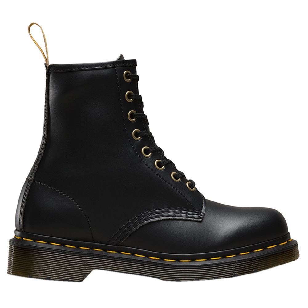 Dr. Martens Vegan 1460 Felix Rub Off 8 Eyelets Black Unisex Boots#color_black