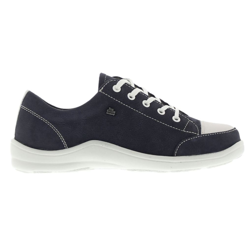 Finn Comfort Soho Navy Womens Shoes#color_blue