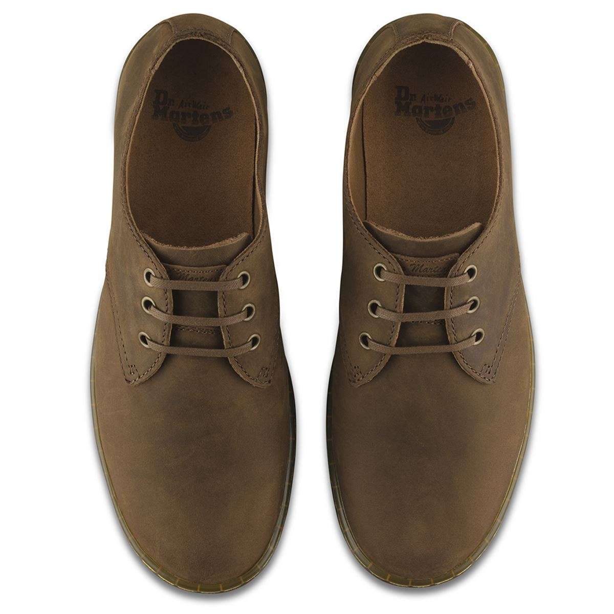 Dr.Martens Coronado Crazy Horse 3 Eyelets Brown Mens Shoes#color_brown