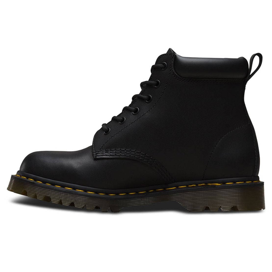 Dr. Martens 939 Ben Boot Greasy Leather Women's Ankle Boots#color_black