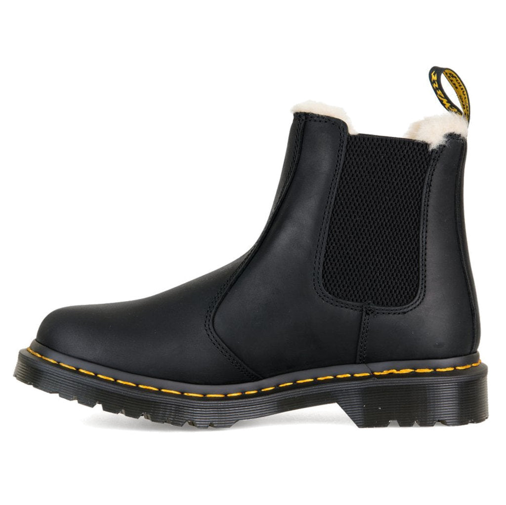 Dr. Martens Leonore Black Women's Leather Chelsea Boots#color_black