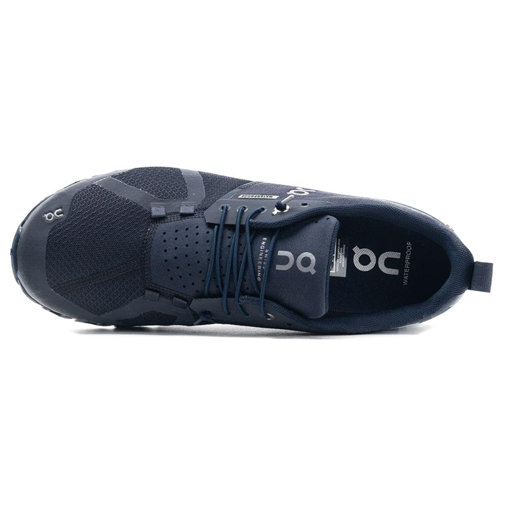 On Cloud Waterproof Mesh Men's Running Shoes#color_navy