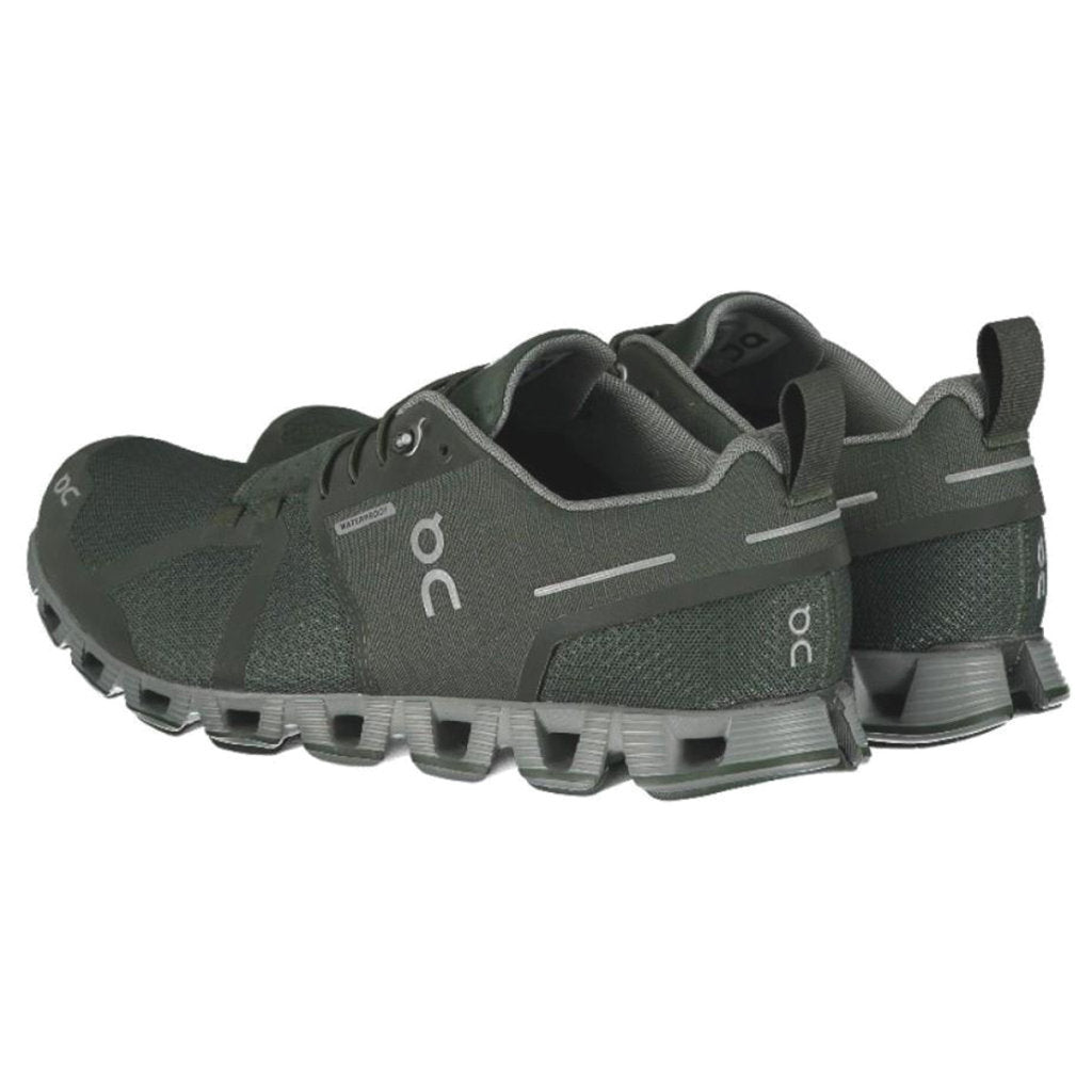 On Cloud Waterproof Mesh Men's Running Shoes#color_forest lunar