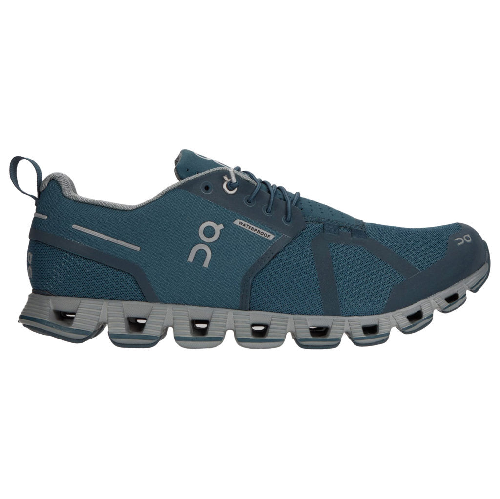 On Cloud Waterproof Mesh Men's Running Shoes#color_storm lunar