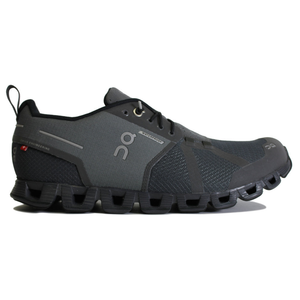 On Cloud Waterproof Mesh Men's Running Shoes#color_eclipse rock