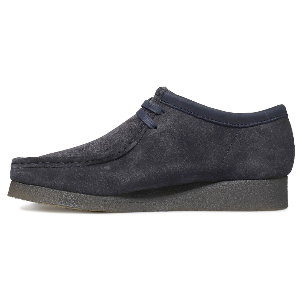 Clarks Originals Wallabee Suede Mens Shoes#color_ink