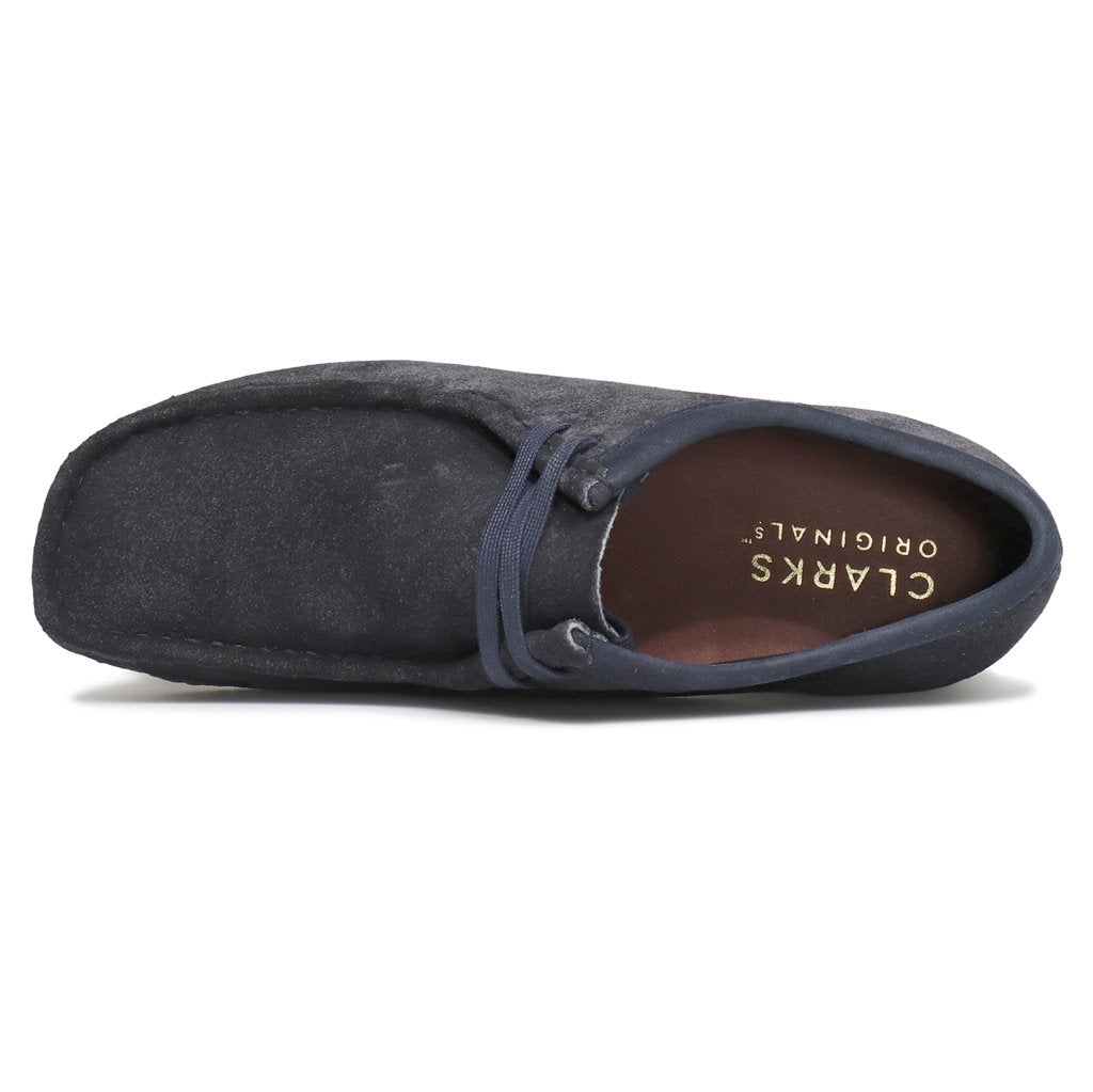 Clarks Originals Wallabee Suede Mens Shoes#color_ink