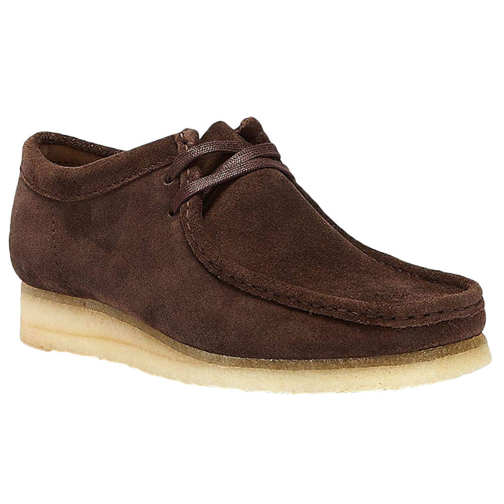 Clarks Originals Wallabee Suede Mens Shoes#color_dark brown