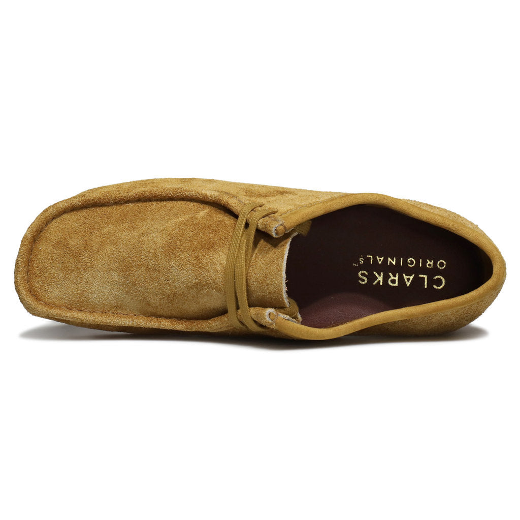 Clarks Originals Wallabee Suede Mens Shoes#color_oak