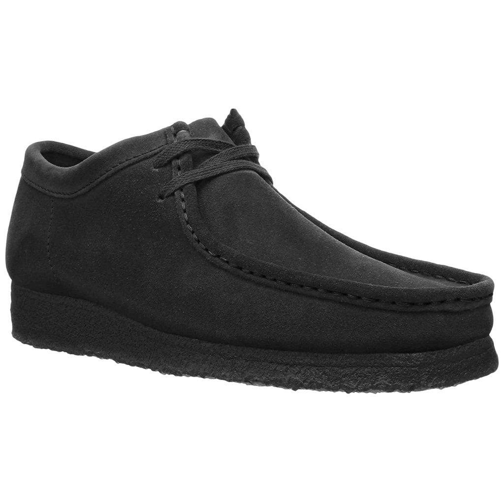 Clarks Originals Wallabee Suede Womens Shoes#color_black