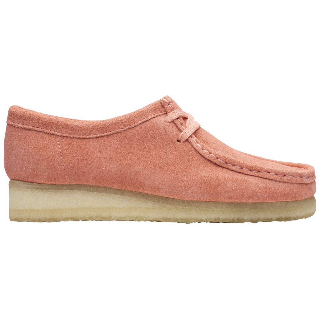 Clarks Originals Wallabee Suede Womens Shoes#color_coral
