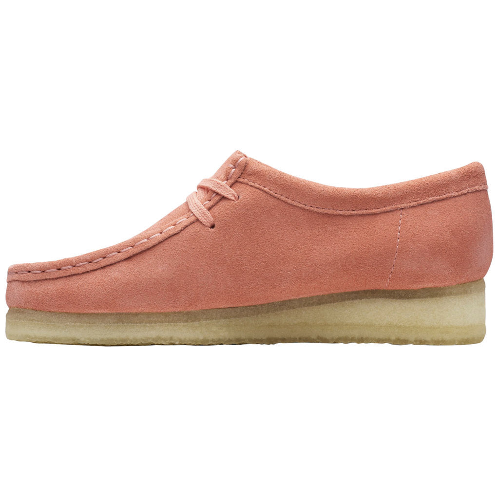 Clarks Originals Wallabee Suede Womens Shoes#color_coral
