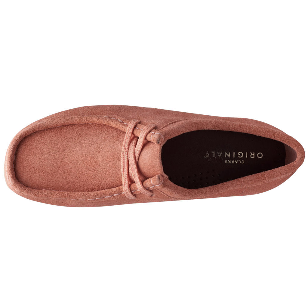 Clarks Originals Wallabee Suede Womens Shoes#color_coral