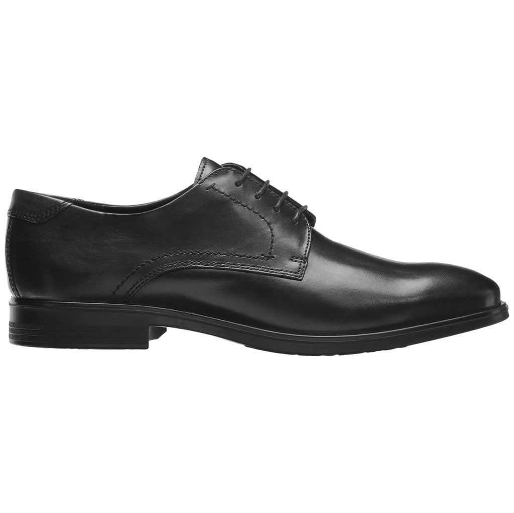 Ecco Melbourne Leather Mens Shoes#color_black magnet