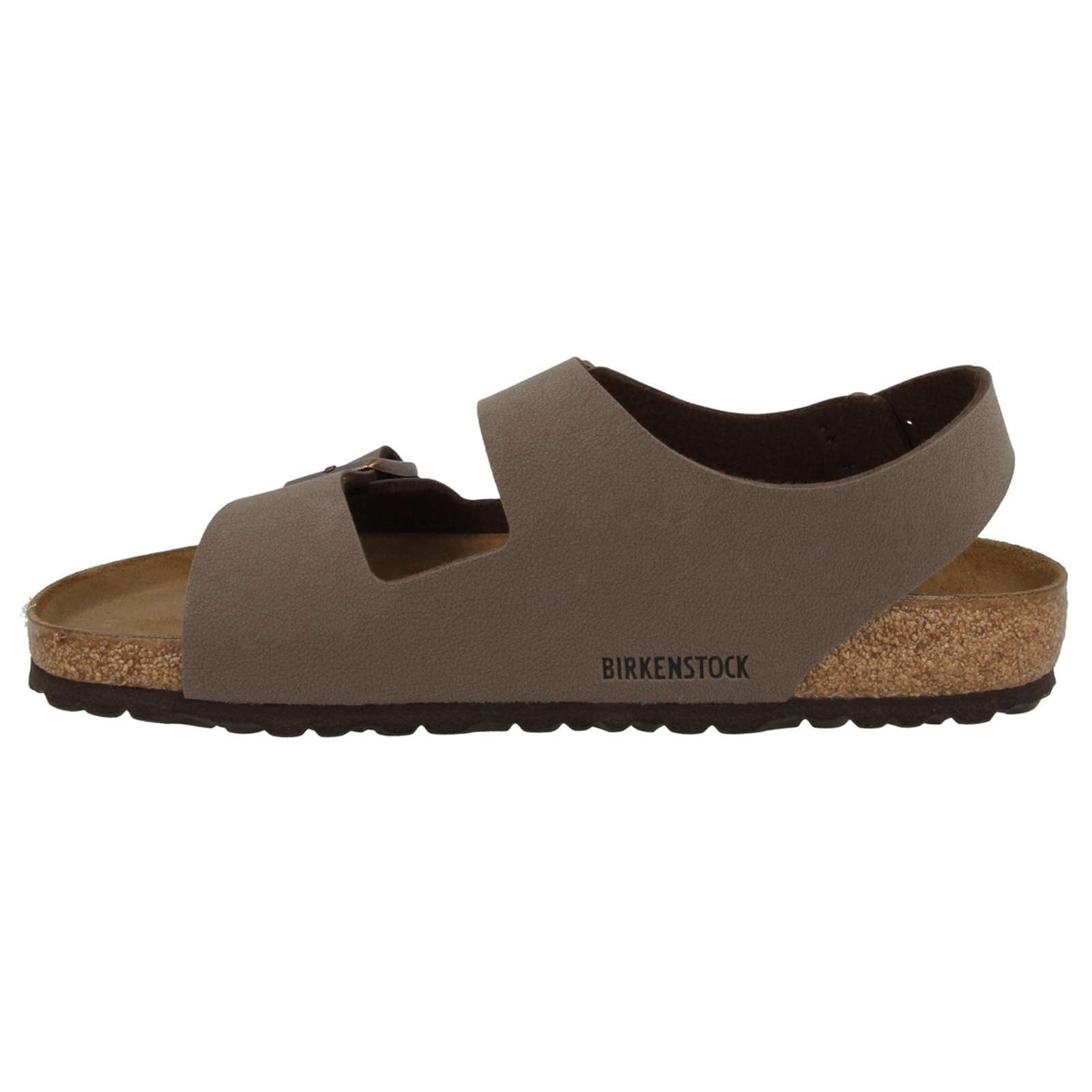 Birkenstock Milano Birko-Flor Nubuck Unisex Sandals#color_mocca