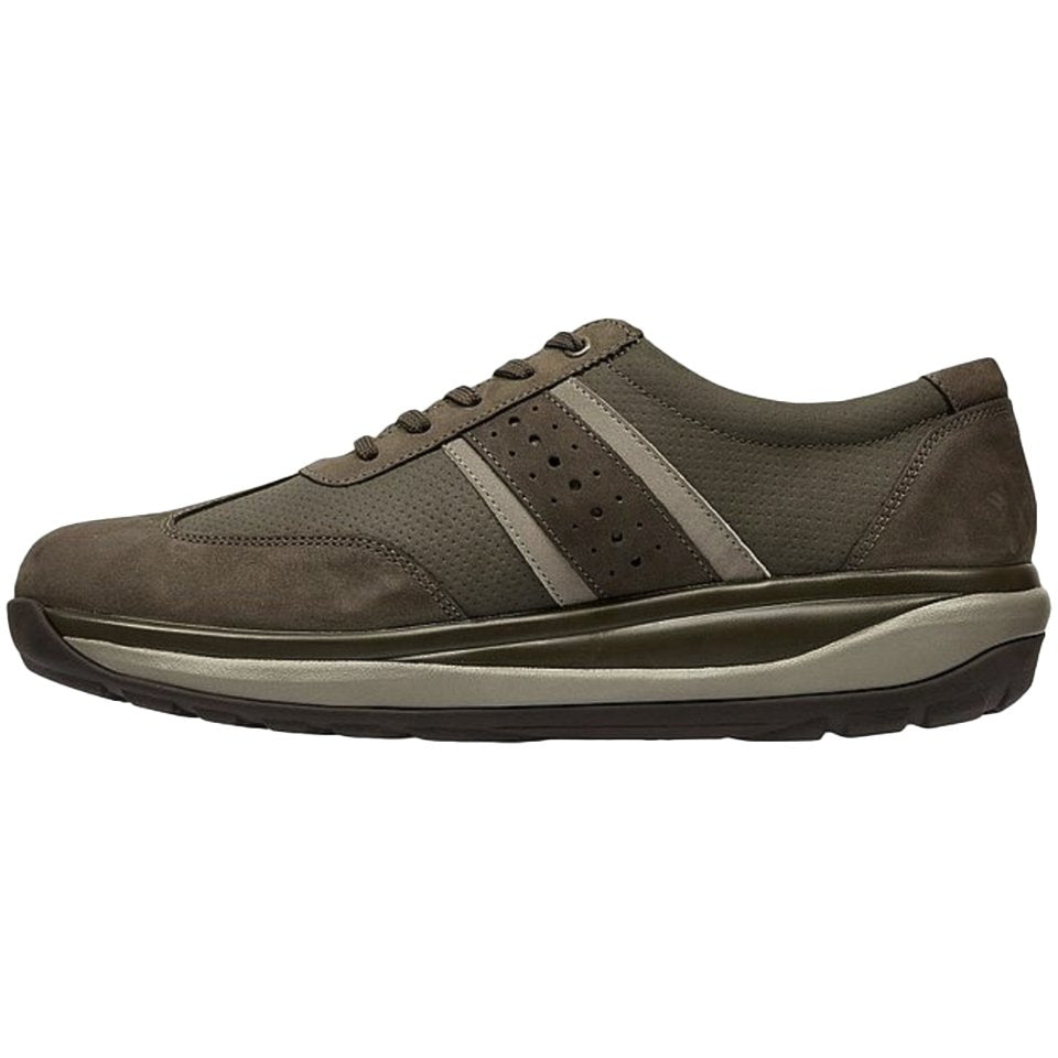 Joya David Leather & Textile Men's Trainers#color_brown