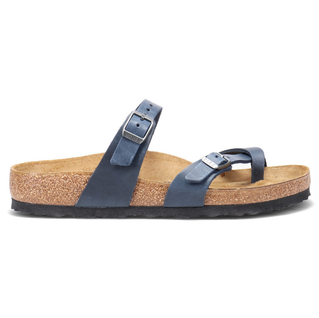 Birkenstock Mayari Oiled Leather Unisex Sandals#color_blue