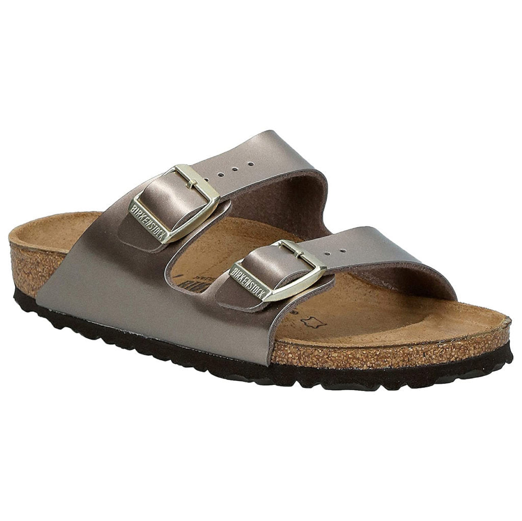 Birkenstock Arizona Birko-Flor Unisex Sandals#color_electric metallic taupe