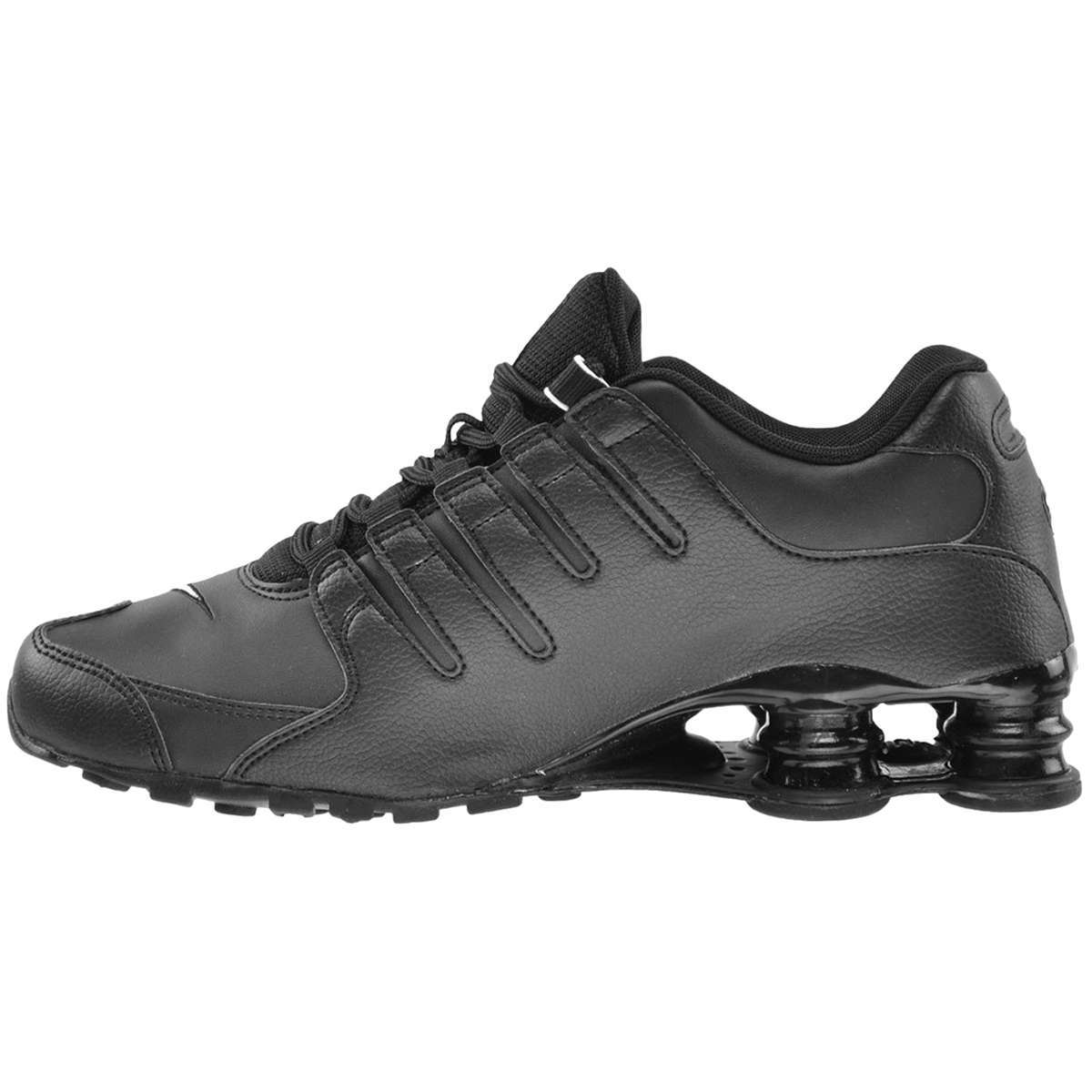 Nike Shox NZ Leather Men's Low-Top Trainers#color_black white